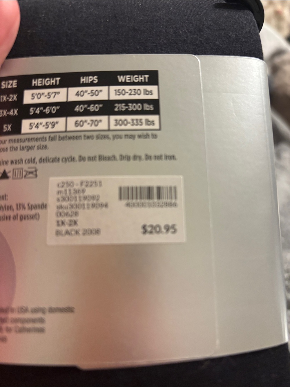 Catherines Black Super Opaque Tights NWT - Picture 3 of 3